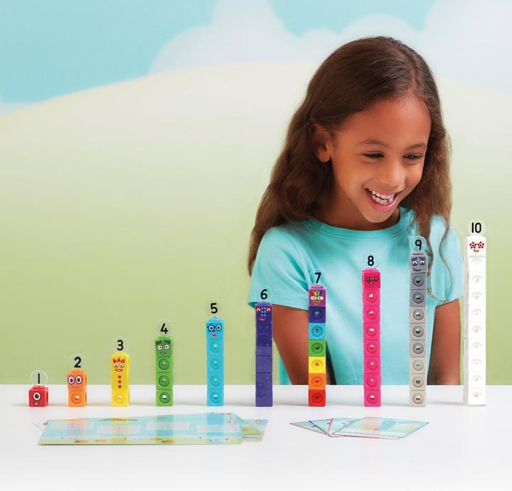 Actual product image Learning Resources MathLink® Cubes Numberblocks® 1-10 Activity Set (German, Dutch, Spanish, French)