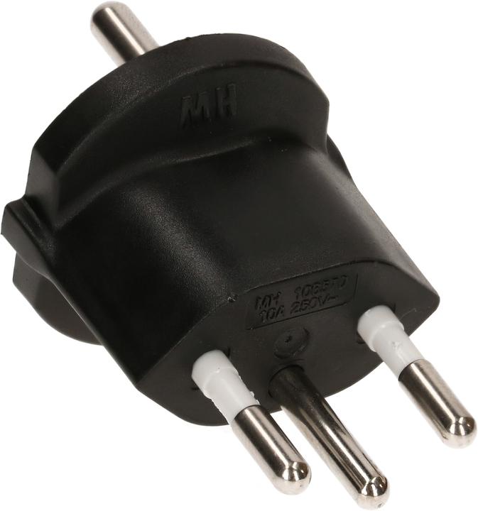 Actual product image Max Hauri Fixed adapter (Type 12, CEE 7/7)