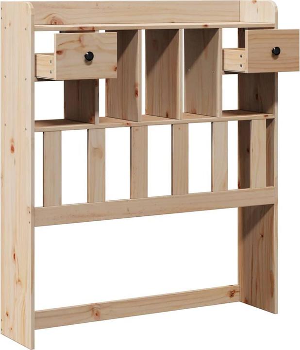 Produktbild VidaXL Kopfteil Bettkopfteil Betthaupt mit Stauraum Wachsbraun 200cm Massivholz