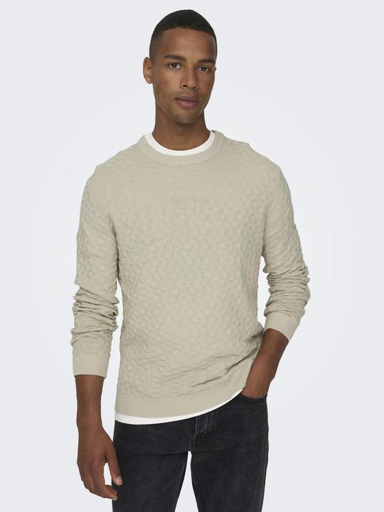 Produktbild Only & Sons Onskalle Reg 12 Struc Crew Knit Noos (XL)