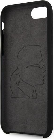 Produktbild Karl Lagerfeld case for iPhone 7 / 8 / SE 2020 / SE 2022 KLHCI8SLGKBK hard case black Silicone Tripl (Apple iPhone 7, Apple iPhone 8, Apple iPhone SE (2nd Gen), Apple iPhone SE (3rd Gen))