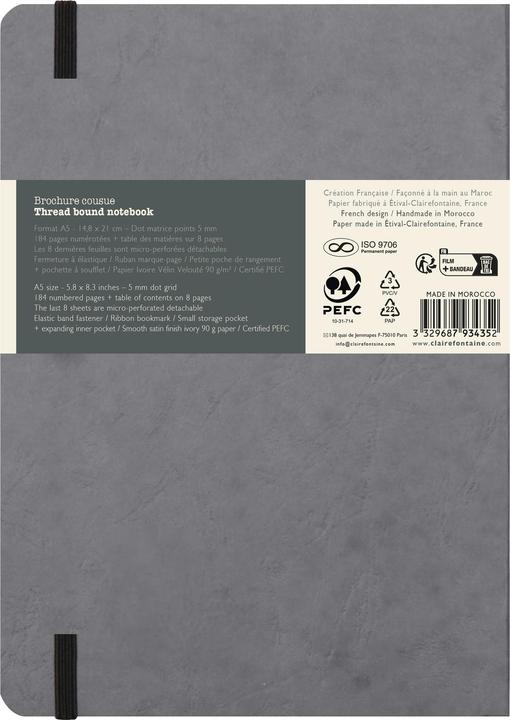Actual product image Clairefontaine Age Bag (A5, Lined, Soft cover)