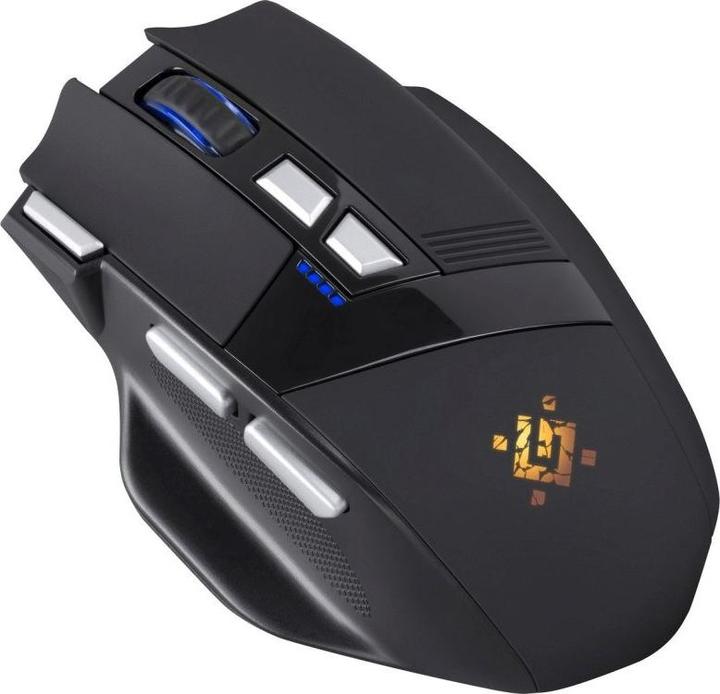 Actual product image Defender Mysz gamingowa bezprzewodowa Knight GM-885 3200DPI 8P Czarna (Wireless)