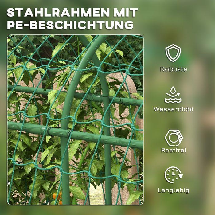 Produktbild Swisshandel24 Rankgitter, verstellbares Spalier, mit Netz, für Garten, Balkon, Stahl, Grün, 43 x 182 x 183 cm (182 cm, 43 cm)