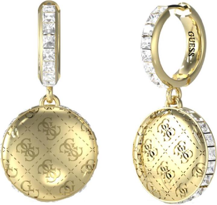 Image du produit Guess Boucles d'oreilles élégantes plaquées or avec zircons 4G Rising JUBE04267JWYGT/U
