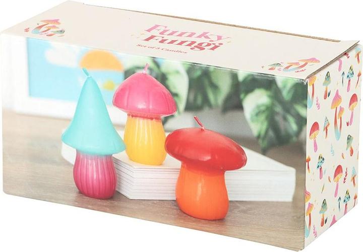 Produktbild Something Different Kerzen Funky Fungi Pilz 3erPack (3 Stk.)