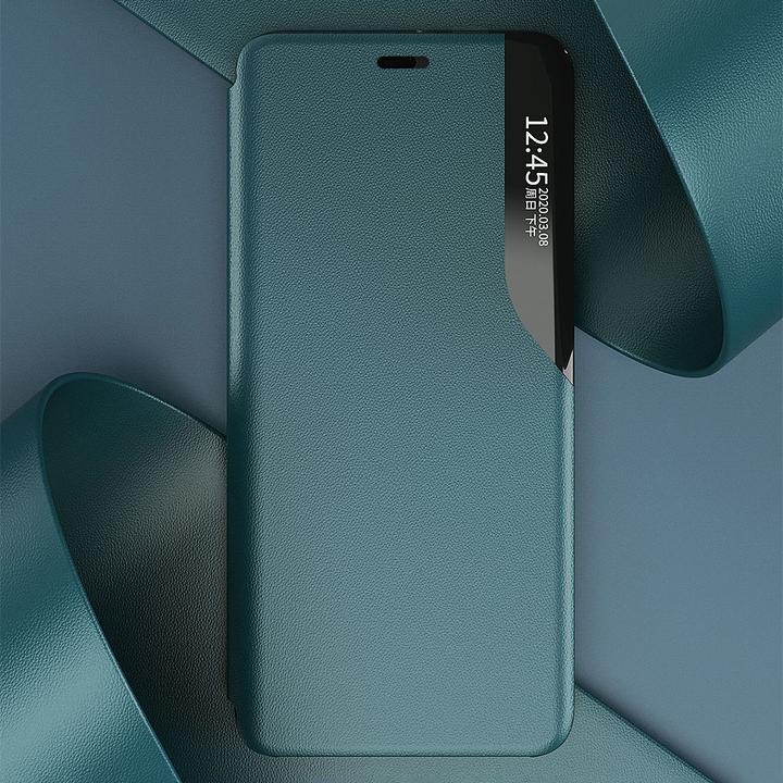 Produktbild Hurtel Eco Leather View Case booktype case schutzhülle aufklappbare hülle iPhone 13 mini blau (Apple iPhone 13 mini)