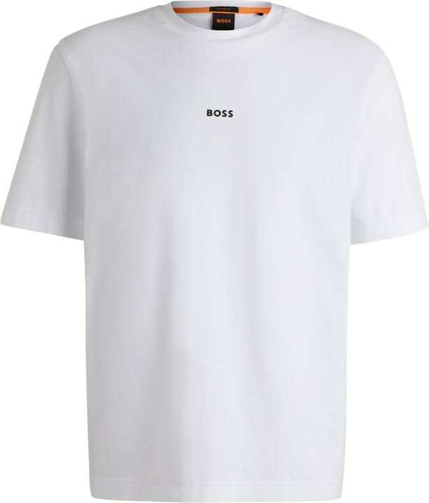 BOSS Orange Short Sleeve TChup T-Shirt Relaxed Fit White