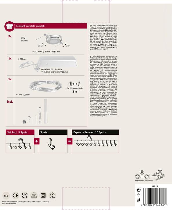 Actual product image Paulmann Wire System RoundMac