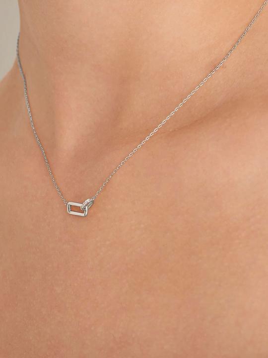 Immagine prodotto Ania Haie Collana Glam Interlock in argento 925 (Argento 925, 43 cm)
