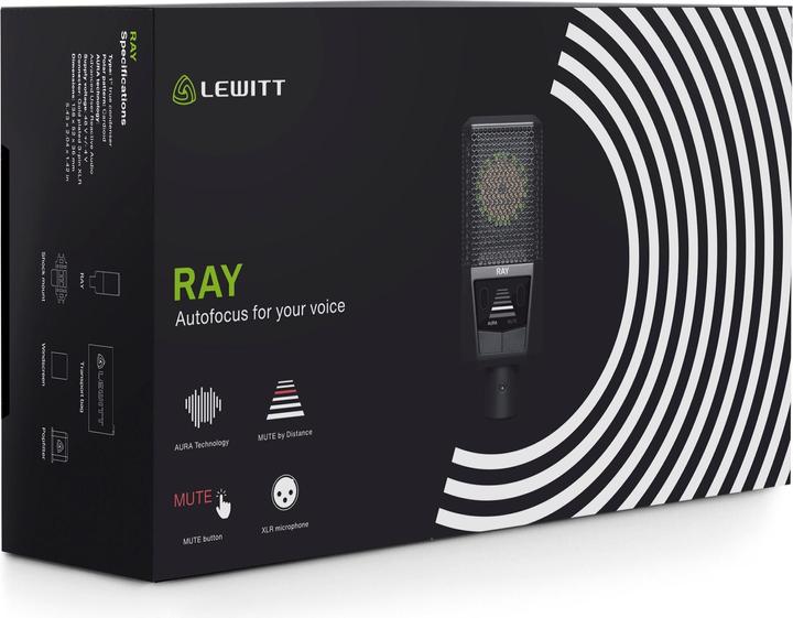 Image du produit Lewitt Kondensatormikrofon Ray, Typ: Einzelmikrofon, Bauweise