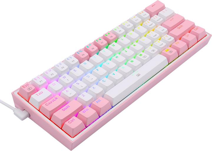 Actual product image Redragon Klawiatura K617 Fizz (K617-RGB pink) (US, Cable)