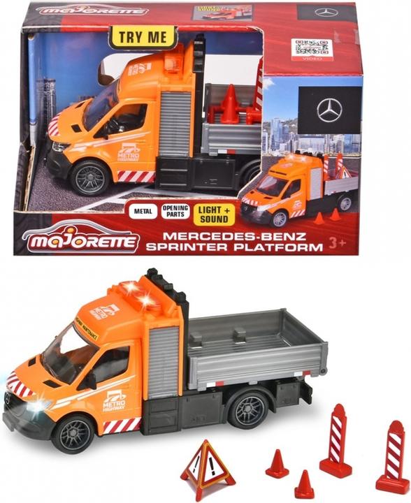 Actual product image Majorette Mercedes-Benz Sprinter Platform