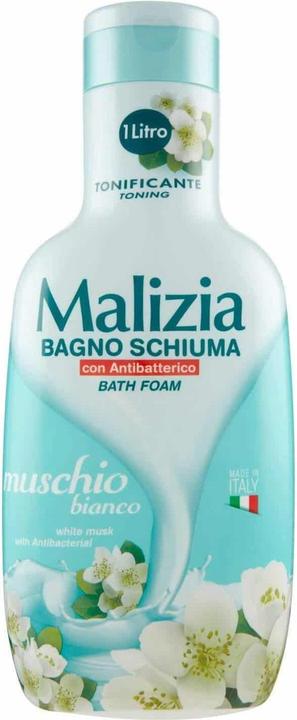 Actual product image Malizia White Musk Bath Foam 1000ml (1000 ml, Bath pearls)