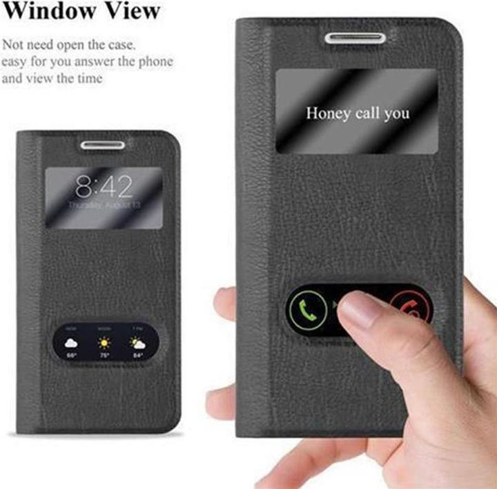 Produktbild Cadorabo Book mit View Doppelfenster Cover (Samsung Galaxy S4 mini)