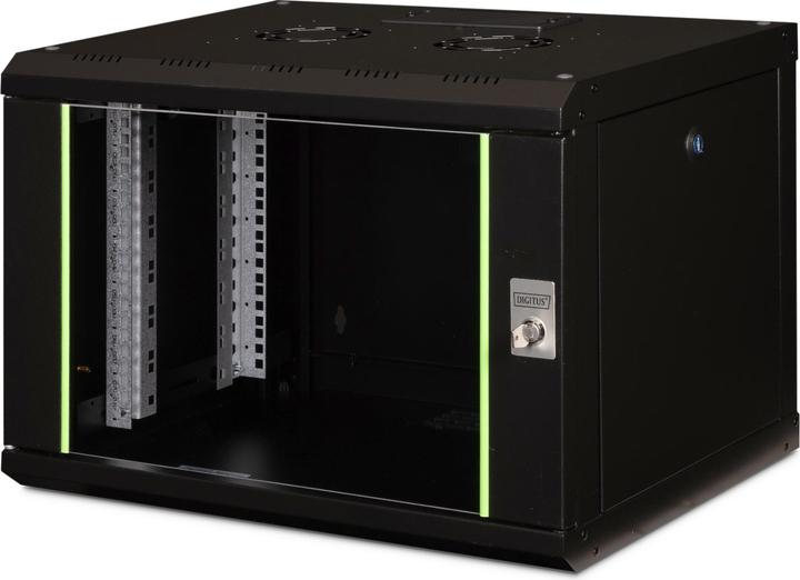 Produktbild Digitus 48,3cm 19Zoll Wandschrank 7HE schwarz Groesse HxBxT 420x600x450 mm (7 HE, 19 Zoll Rack)