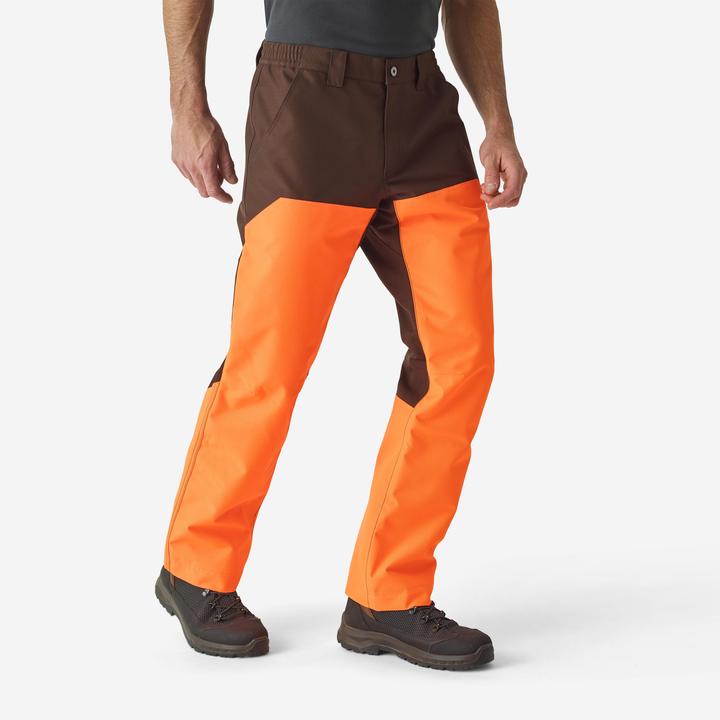 Solognac Jagdhose Regenhose Renfort 500 orange/braun