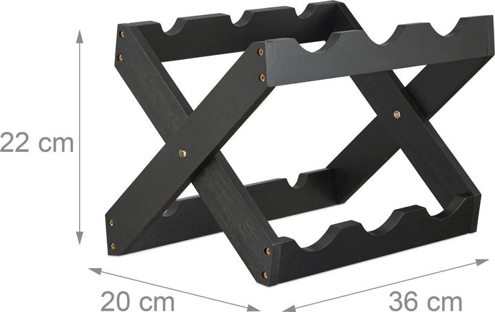 Actual product image Relaxdays Bamboo X (36 x 20 x 22 cm, 6 Fl.)