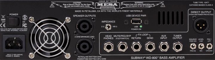 Actual product image Mesa Boogie Subway WD 800 Head (Bass, 800 W)