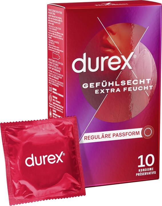 Produktbild Durex Gefühlsecht Extra Feucht (10 Stk.)