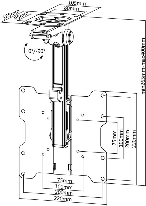 Produktbild Schwaiger LWHD3720 513 (Decke, 37", 20 kg)
