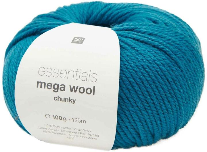 Produktbild Rico Design Wolle Essentials Mega Wool chunky 100 g, Türkis (125 m)