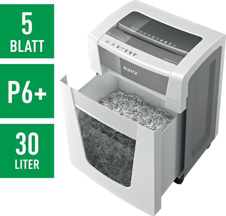 Produktbild Leitz Aktenvernichter IQ Office Pro P6 Partikelschnitt 30 (Microschnitt)
