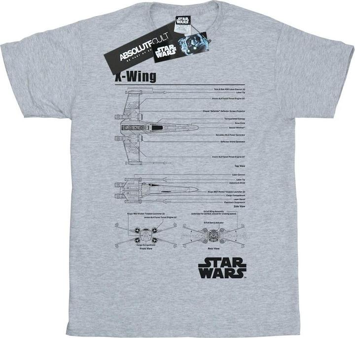 Star Wars XWing Blueprint TShirt