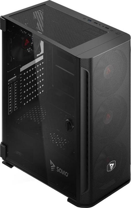 Image du produit Savio SHADOW X2 computer case Midi Tower Noir (ITX, ATX, mATX)