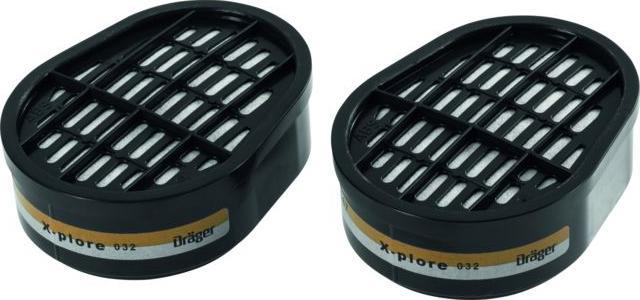 Produktbild Dräger X-plore A2 Gasfilter 20 Stück Bajonettfilter für X-plore 3300 3500 5500 ( 6738873 ) (A2, 1 x)