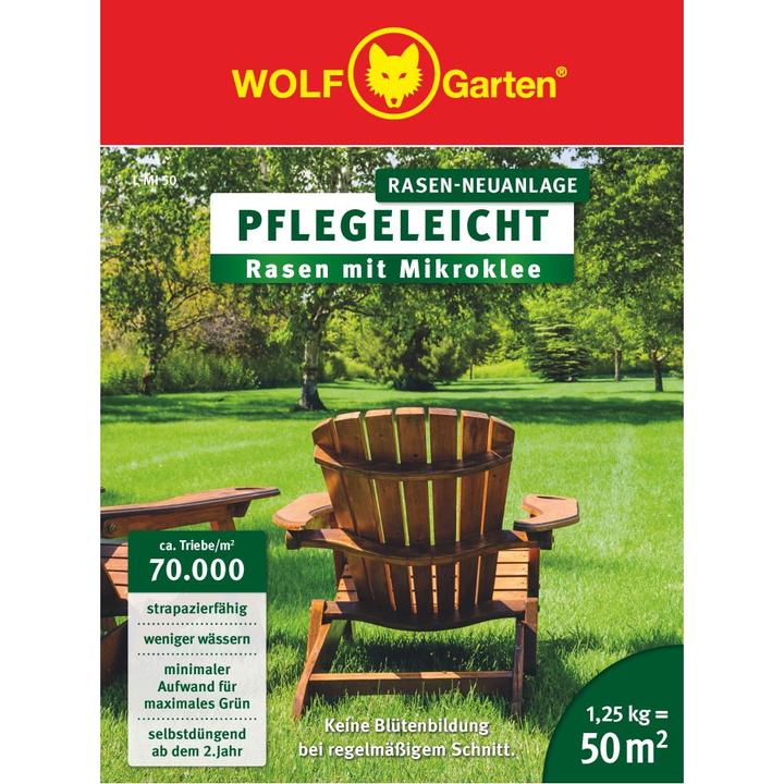 Produktbild Wolf-Garten Rasen mit Mikroklee L-MI 50 (Rasensamen)
