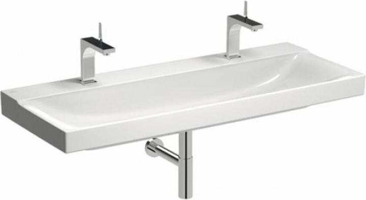 Produktbild Geberit Doppel-Waschtisch Xeno 120 cm wei mit KeraTec Glasur 500550011 (480 mm, 1200 mm)