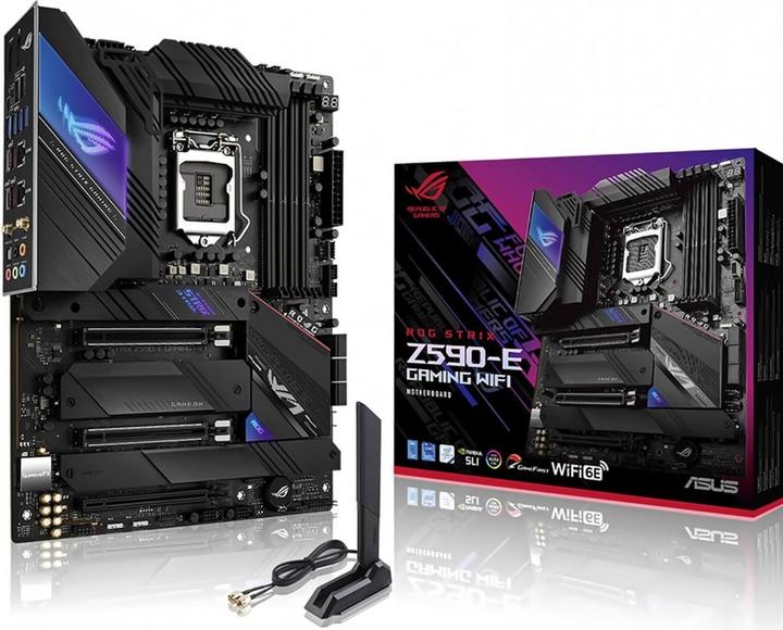Produktbild ASUS ROG STRIX Z590-E GAMING (LGA 1200, Intel Z590, ATX)