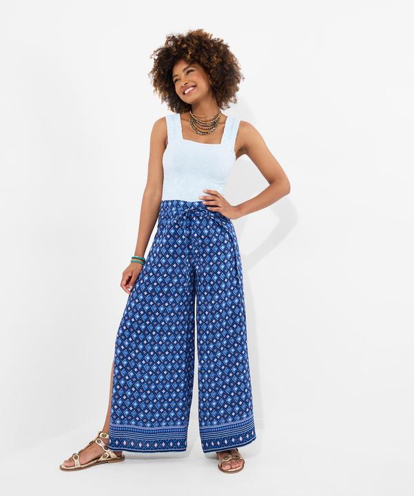Actual product image Joe Browns Lightweight Geo Border Print Tie Waist Trousers (Frequency band 38 (2600 MHz))