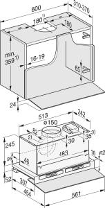 Image du produit Miele DAS 4640 (Hotte écran plat)