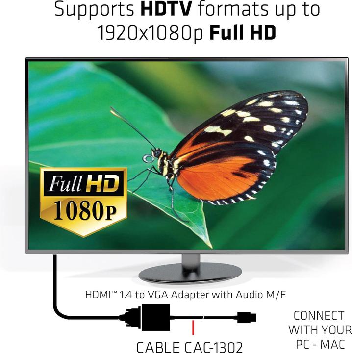 Actual product image Club 3D CAC-1302 (VGA, 24 cm)