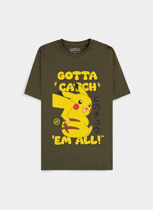 Actual product image Difuzed Pokémon - Pikachu Gotta Catch 'em All! Men's Short Sleeved T-shirt - L (L)