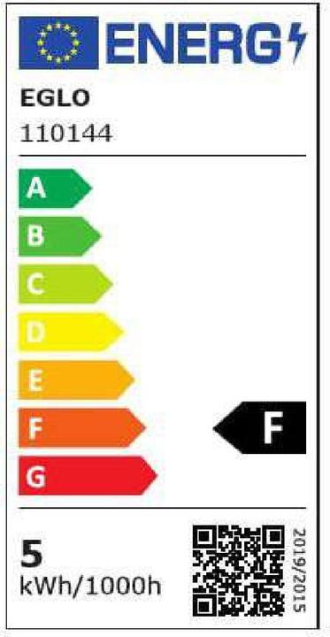 Energie-Label EGLO Leuchtmittel (GU10, 4.80 W, 400 lm, 1 x, D)