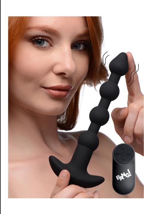 Image du produit XR Brands Perles anales vibrantes en silicone et télécommande