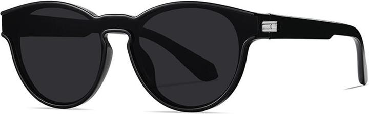 Techsuit - Sunglasses Polarised TR90 (TR7545) - UV Protection - Bright Black / Grey
