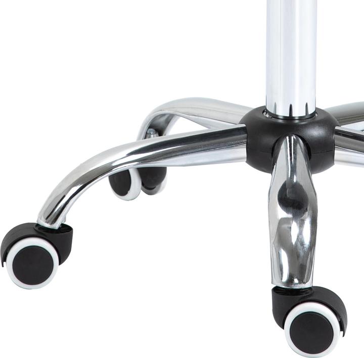 Actual product image Homcom Saddle stool with nylon castors