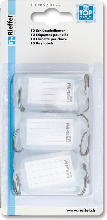 Actual product image Rieffel Key labels KT 1000 SB/4 TRANSP