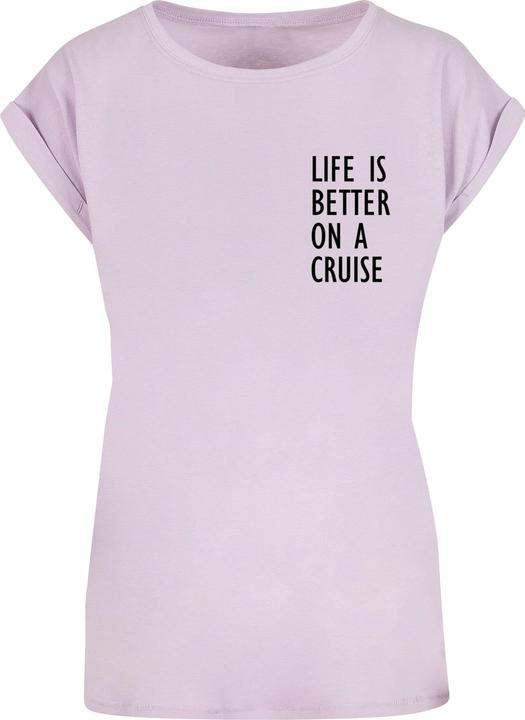 Merchcode Ladies Life Is Better Extended Shoulder Tee - 113659 (S)