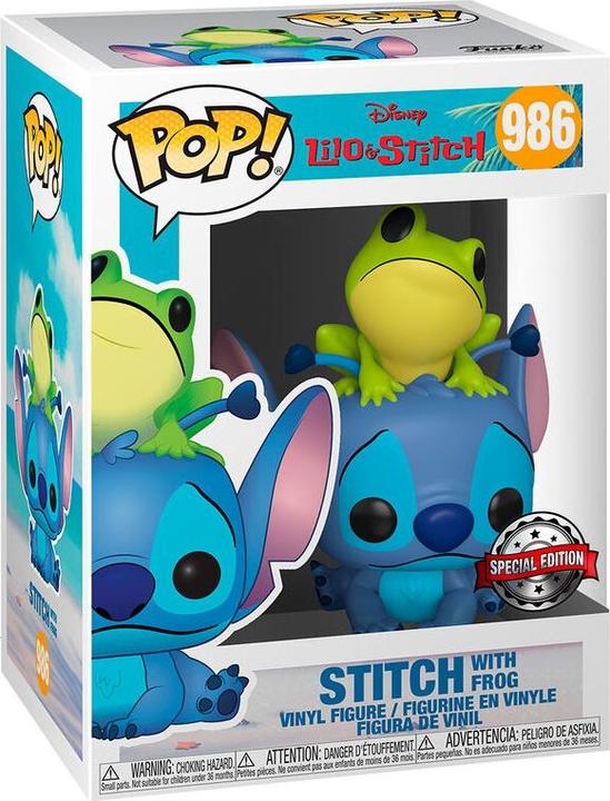 Actual product image Funko POP! Disney Lilo et Stitch - Stitch with Frog Exclusive
