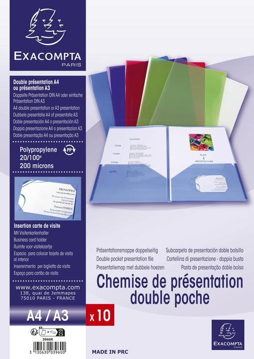 Actual product image Exacompta Presentation folder (A3, 10 x)