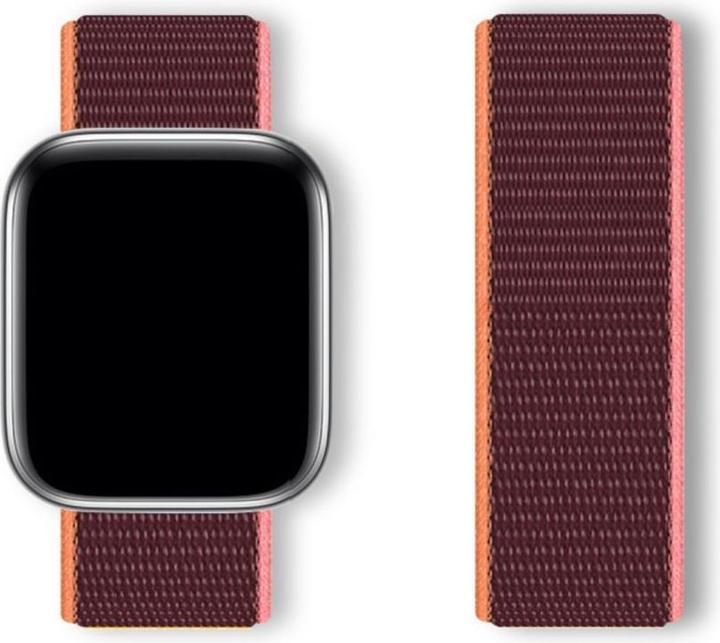 Actual product image Hurtel Strap Sport Loop Strap for Apple Watch 38 / 40 / 41 mm - Red (Nylon)