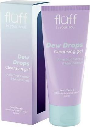 Actual product image Fluff In Your Soul Dew Drops Face Wash Gel With Amethyst And Niacinamide. 100Ml (Gel, 100 ml)
