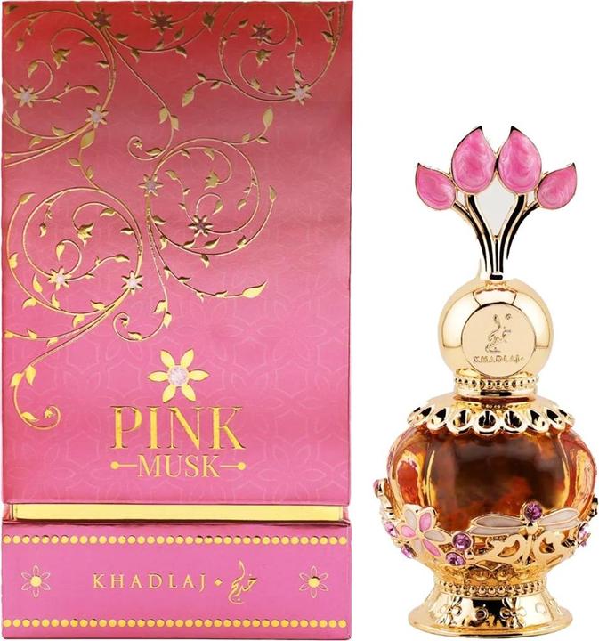 Actual product image Khadlaj Pink Musk - alcohol-free perfumed oil - 20 ml (Eau de parfum, 20 ml)