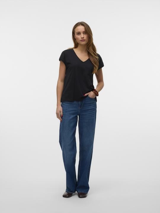 Actual product image Vero Moda Vmluna Ss V-Neck Tee Jrs Noos (L)