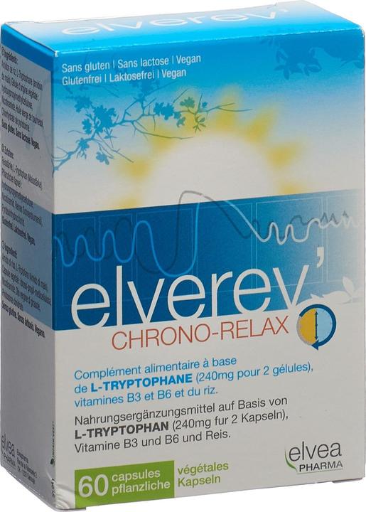 Elvea Pharma Elverev Chrono-Relax (60 Stück, Kapseln, 48 g)